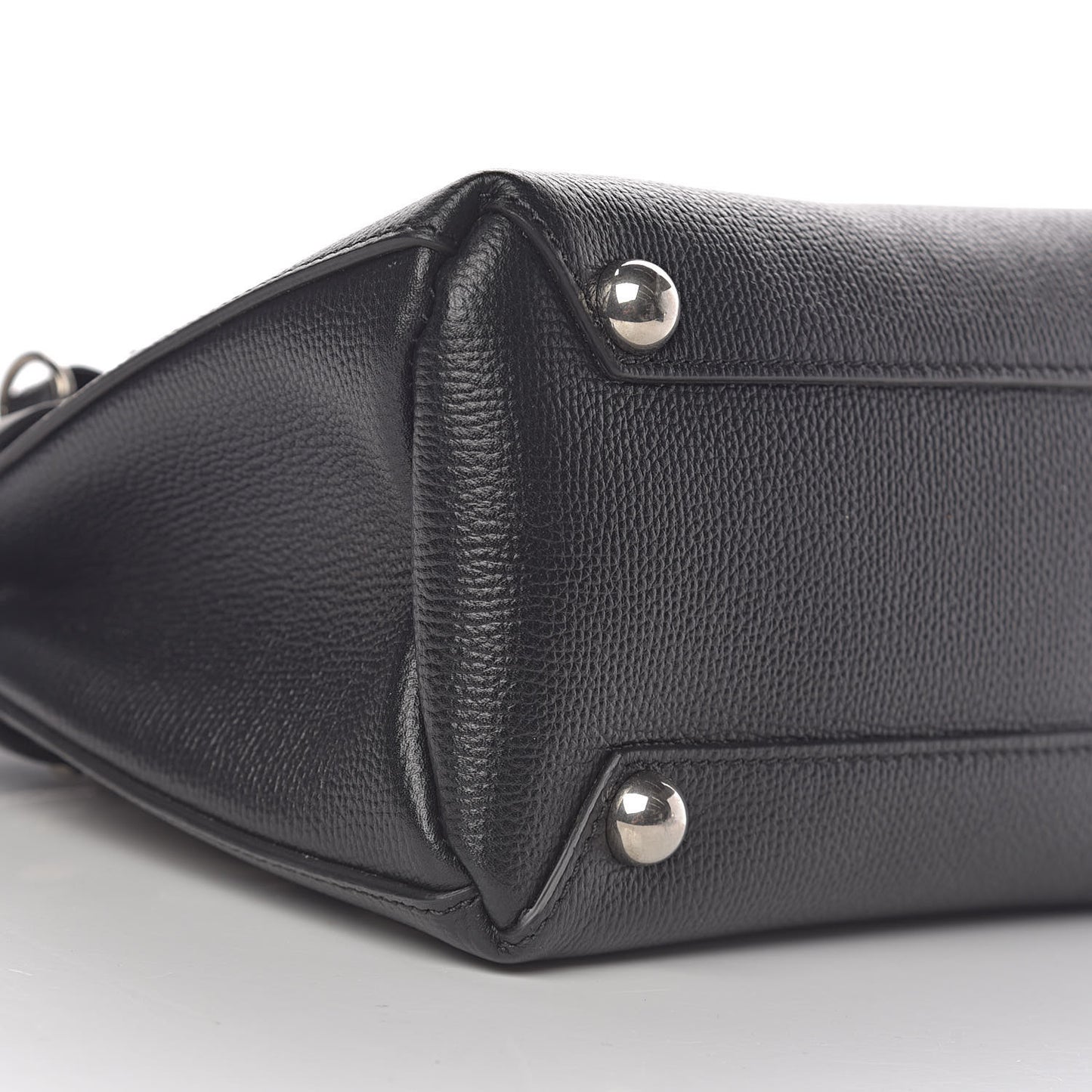 Grainy Calfskin House Check Grommet Baby Banner Tote Black