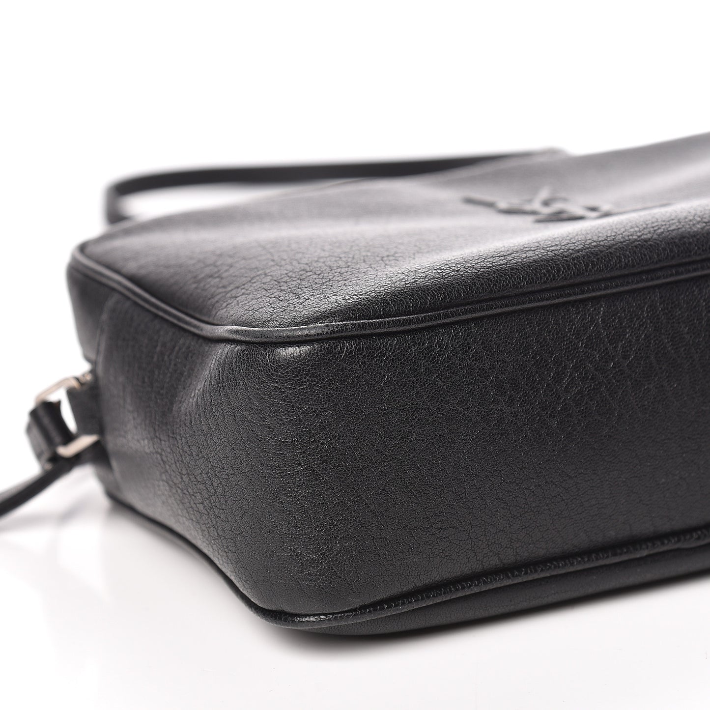 Lambskin Monogram Small Lou Camera Bag Black