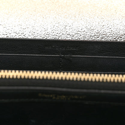 Saint Laurent Metallic Calfskin Classic Monogram Cassandre Wallet Gold 7 of 17