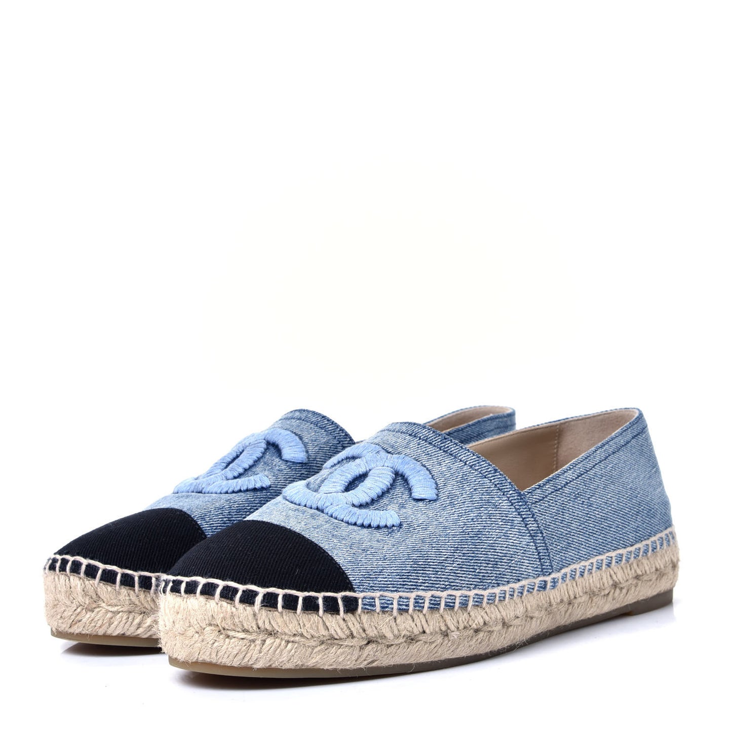 Denim CC Espadrilles 39 Blue Black