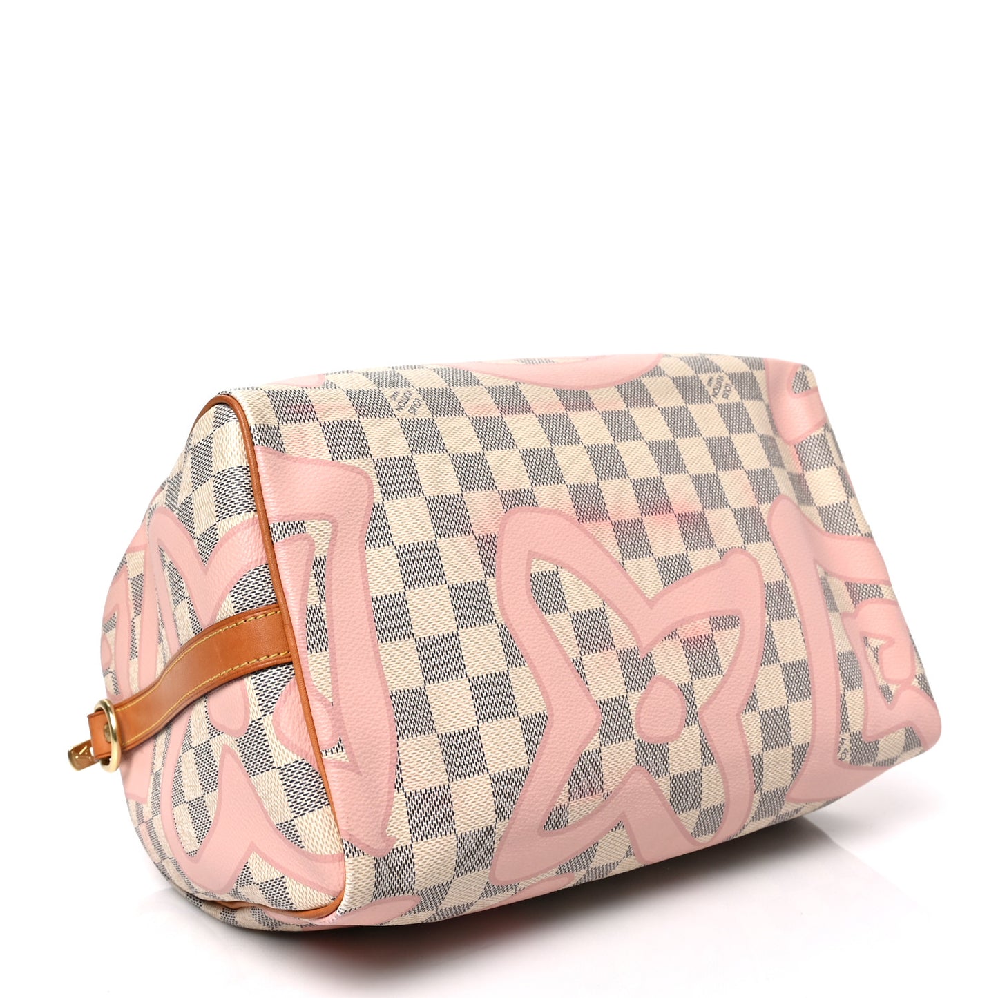 Damier Azur Tahitienne Speedy Bandouliere 30 Rose Ballerine