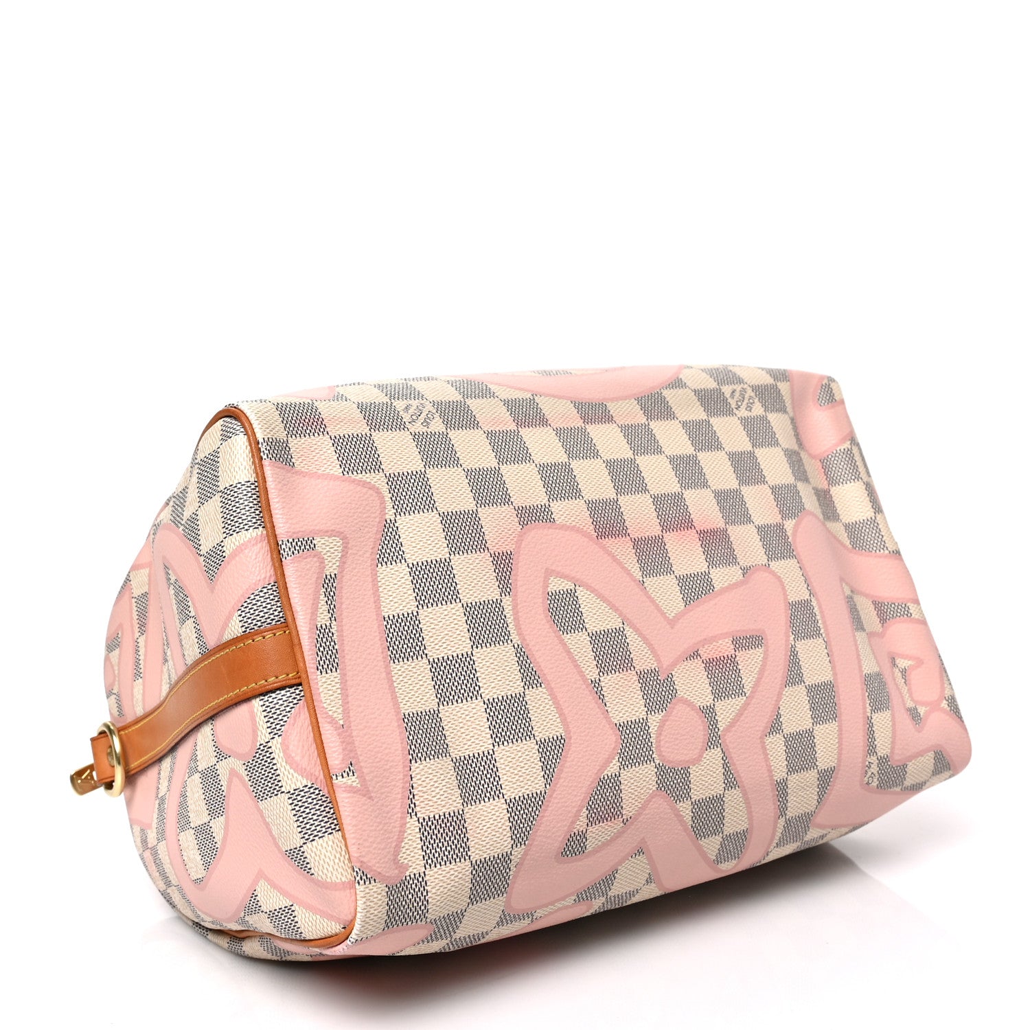Louis Vuitton Damier Azur Tahitienne Speedy Bandouliere 30 Rose Ballerine 4 of 9