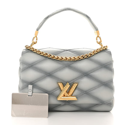 Louis Vuitton Lambskin Malletage GO-14 MM Ecume 3 of 11