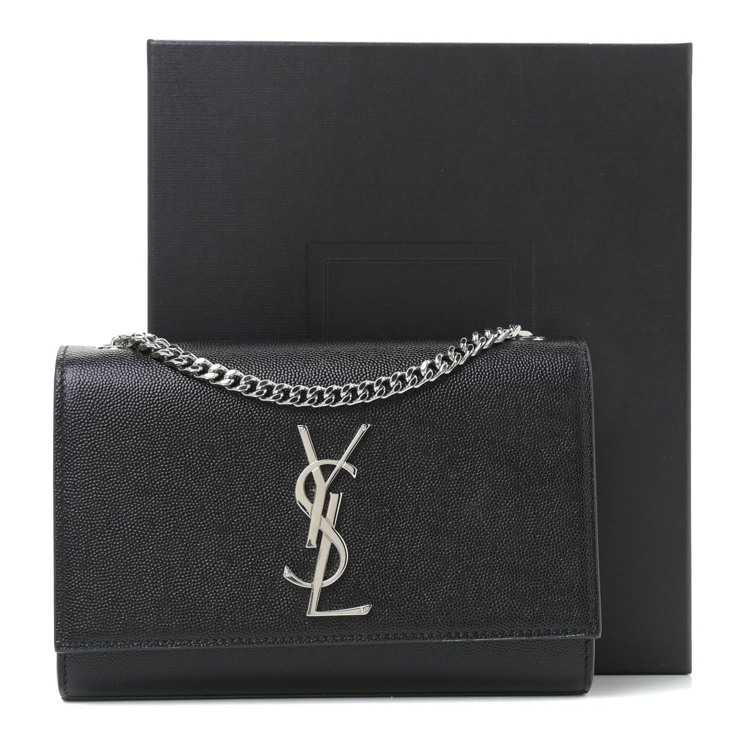 Grain De Poudre Small Monogram Kate Satchel Black