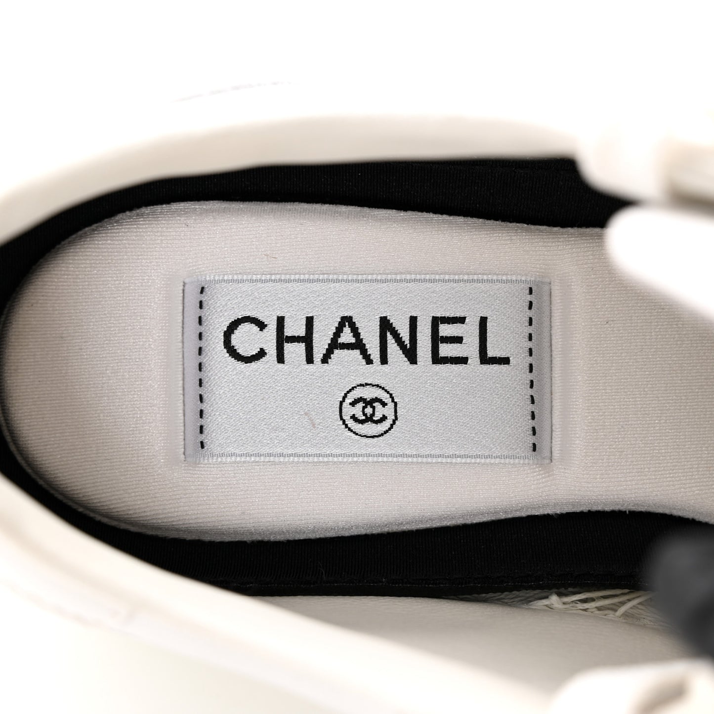 Calfskin CC Womens Sneakers 37.5 White