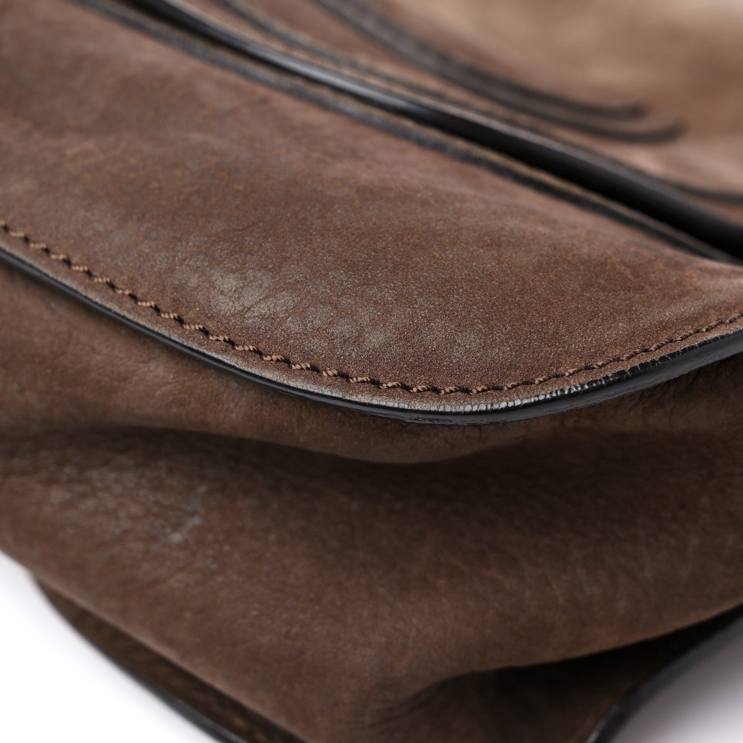 Chloe Nubuck Medium Marcie Satchel Dark Brown 9 of 22