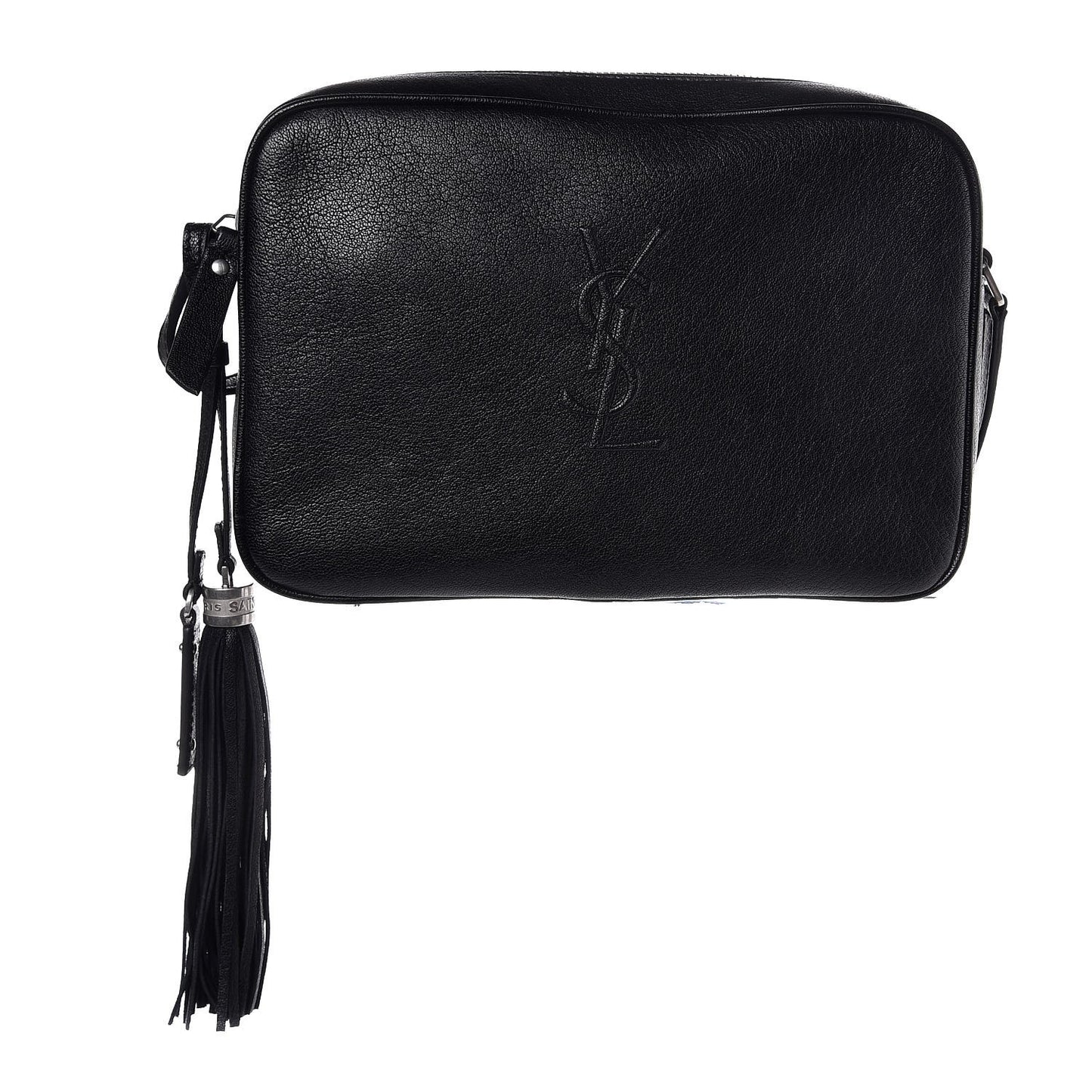 Lambskin Monogram Small Lou Camera Bag Black