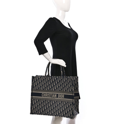 Christian Dior Oblique Large Book Tote Blue Multicolor 2 of 9