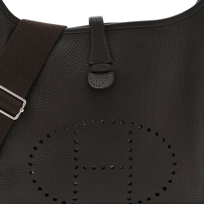Hermes Taurillon Clemence Evelyne III PM Ebene 8 of 10