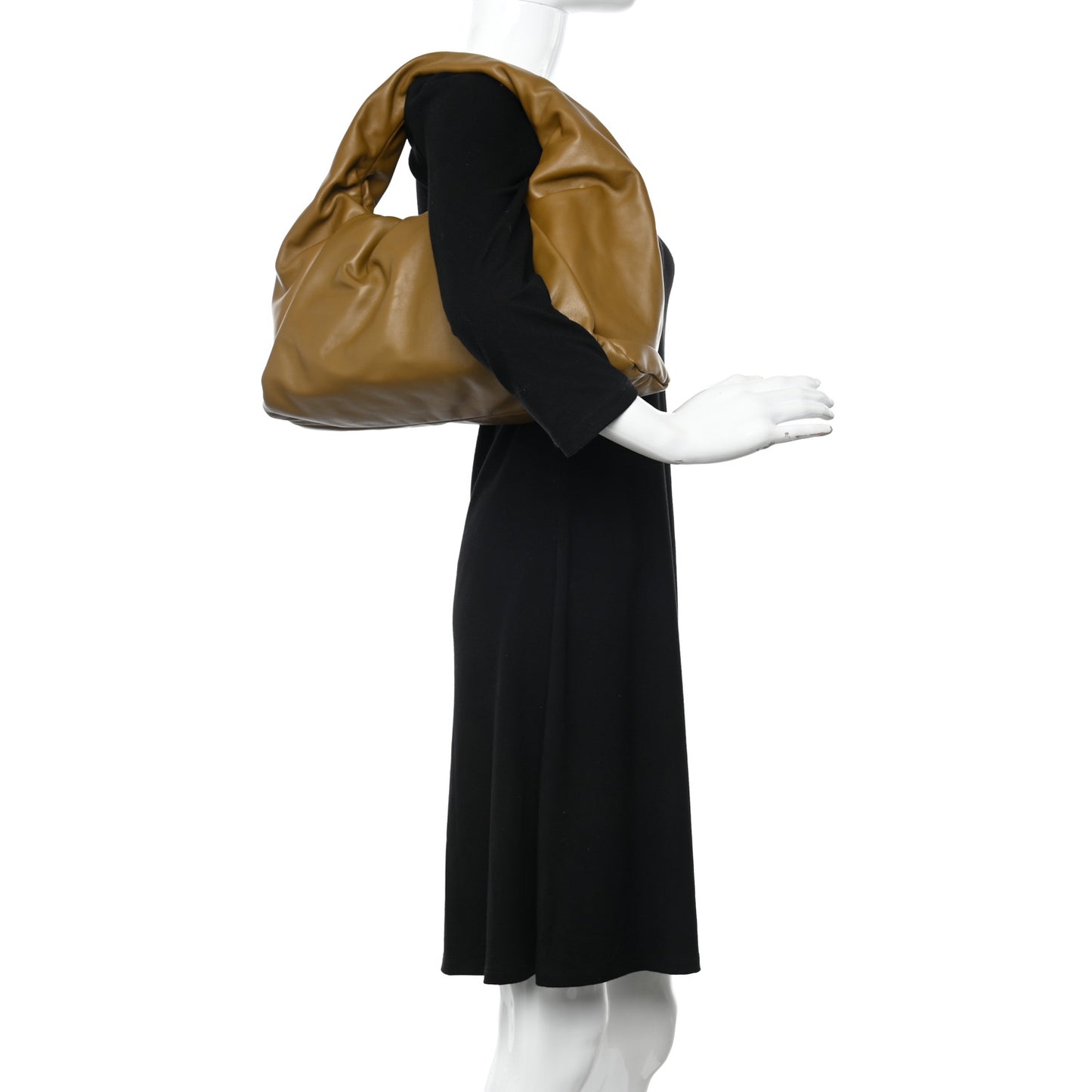 Smooth Butter Calfskin The Shoulder Pouch Moutarde