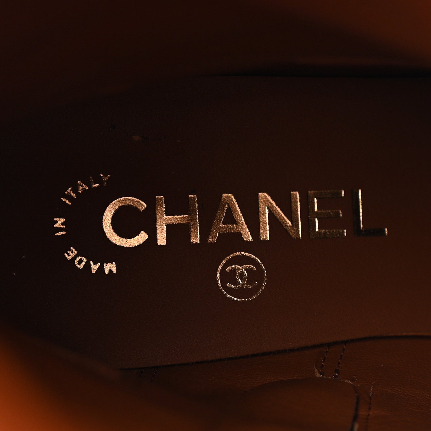 Chanel Calfskin CC Logo Mid Calf Boots 39 Brown 7 of 14