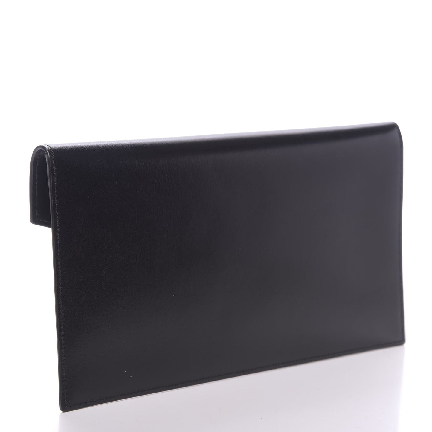 Smooth Shiny Calfskin Monogram Uptown Pouch Black