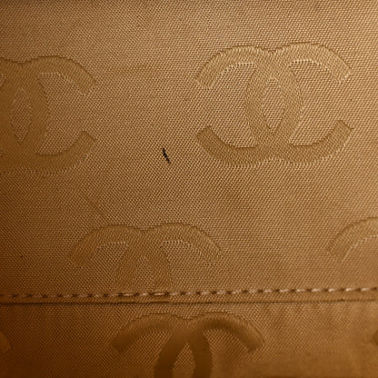 Chanel Calfskin Contrast Stitch Surpique Bowler Yellow 11 of 13