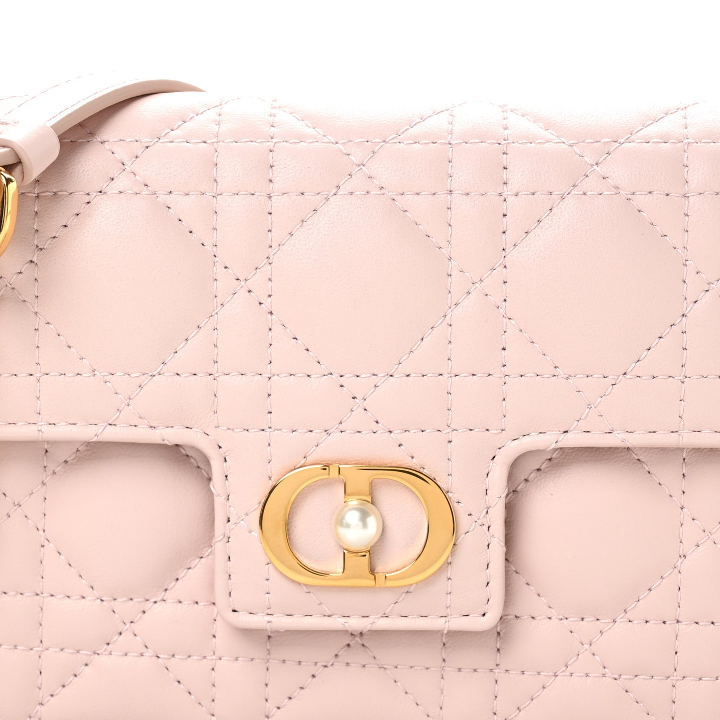 Lambskin Cannage Jolie Mini Bag Powder Pink