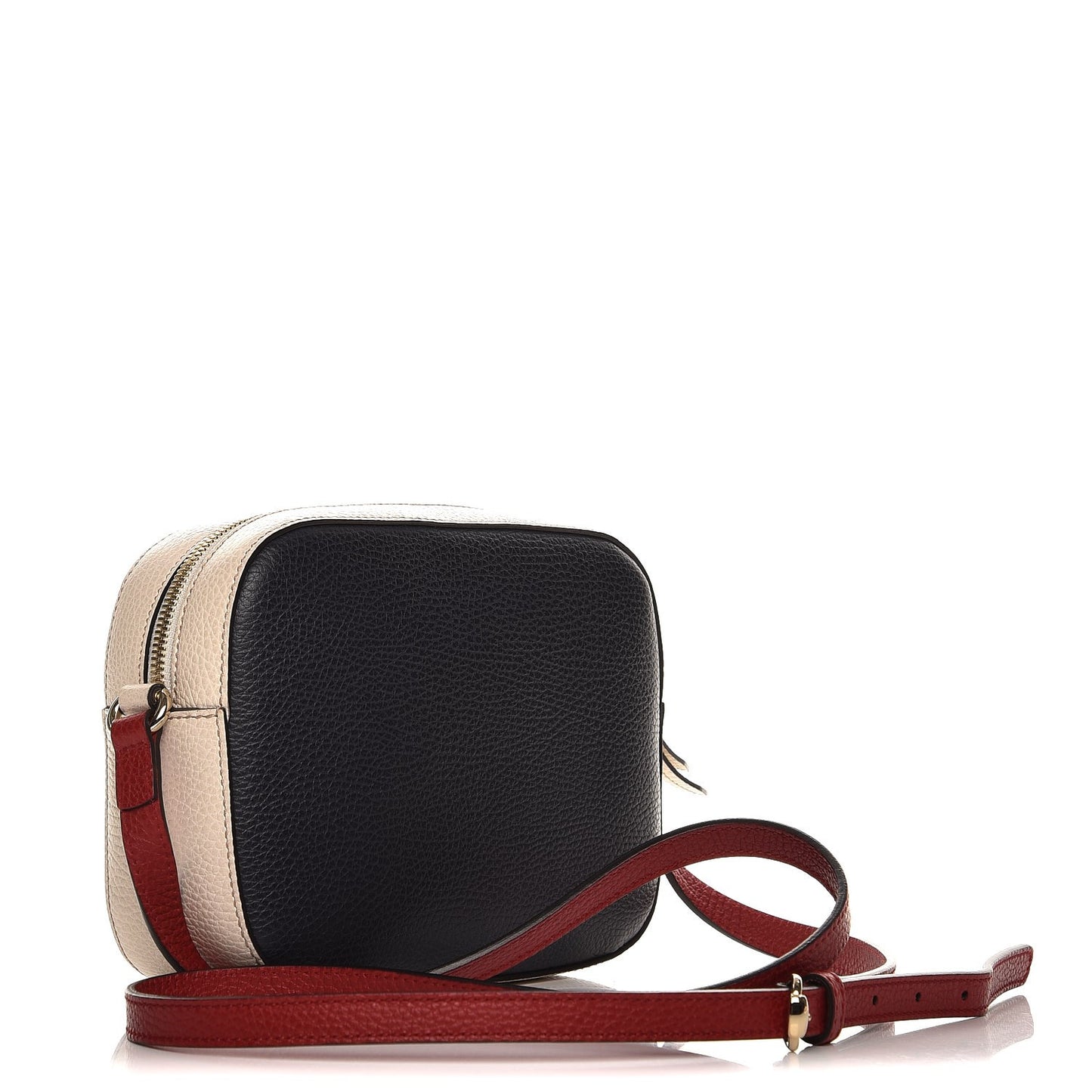 Dollar Calfskin Small Soho Disco Bag Blue Hibiscus Red Mystic White