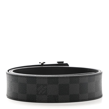 Louis Vuitton Damier Graphite Calfskin 40mm LV Initiales Reversible Belt 105 42 2 of 5