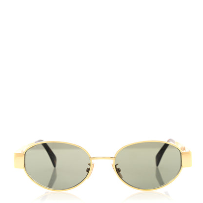 Celine Metal Triomphe 01 Sunglasses CL40235U Gold Green 2 of 7