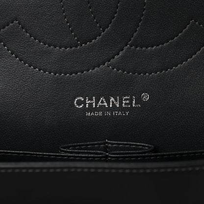 Chanel Striated Patent Quilted Jumbo Double Flap Green 6 of 11