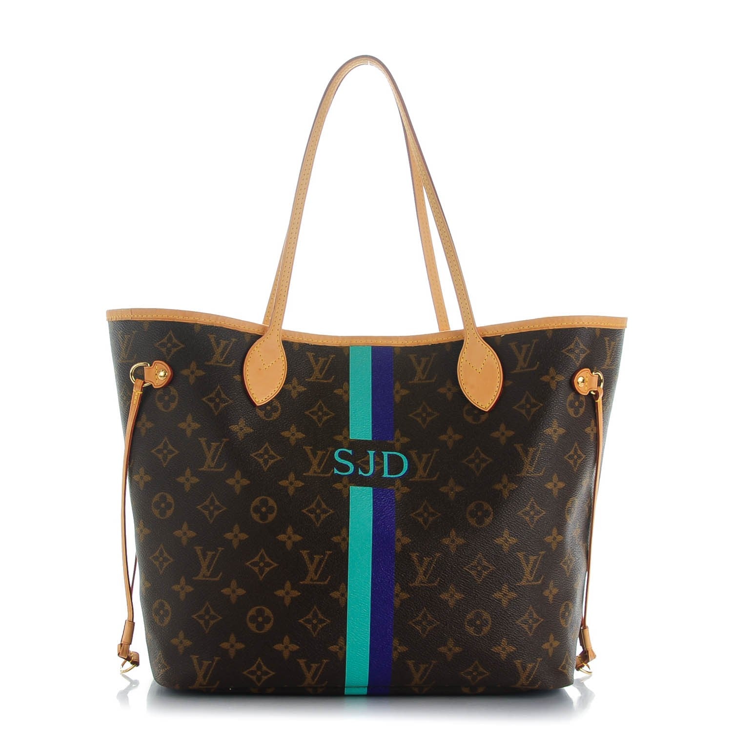 Louis Vuitton Monogram My LV Heritage Neverfull MM Vert Clair Violet 1 of 8