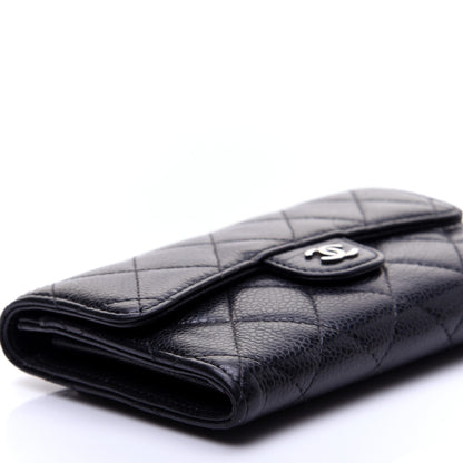 Chanel Caviar Quilted Small Flap Wallet Black 6 of 12