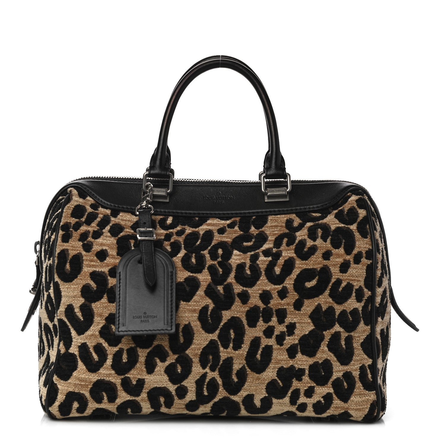 Louis Vuitton Jacquard Velvet Leopard Print Stephen Sprouse Speedy 1 of 15