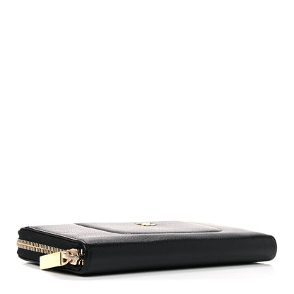 Chanel Grained Calfskin Neo Executive Zip Around Wallet Black 4 of 9