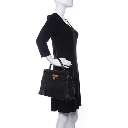 Hermes Box Kelly Retourne 32 Black 2 of 11