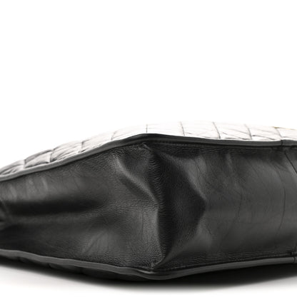 Chanel Aged Calfskin Medium Charm Shopping Bag Black 9 of 10
