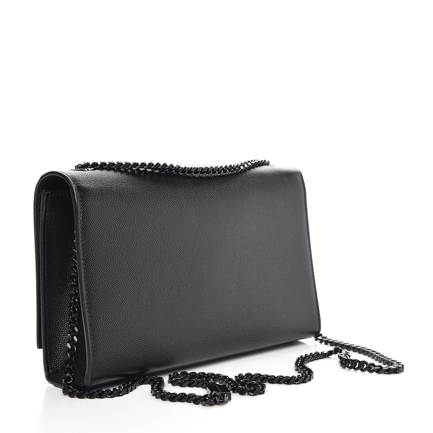 Grain De Poudre Medium Classic Monogram Kate Satchel Black