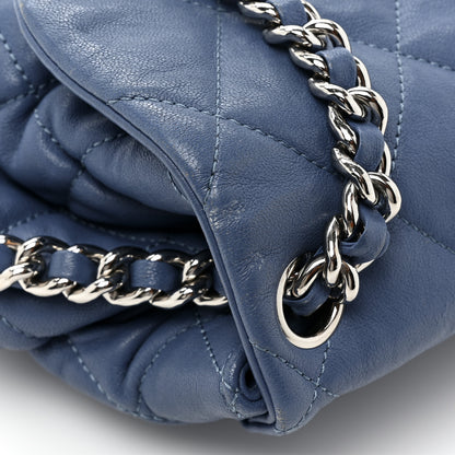 Chanel Washed Lambskin Quilted Medium Chain Around Messenger Blue 17 of 19