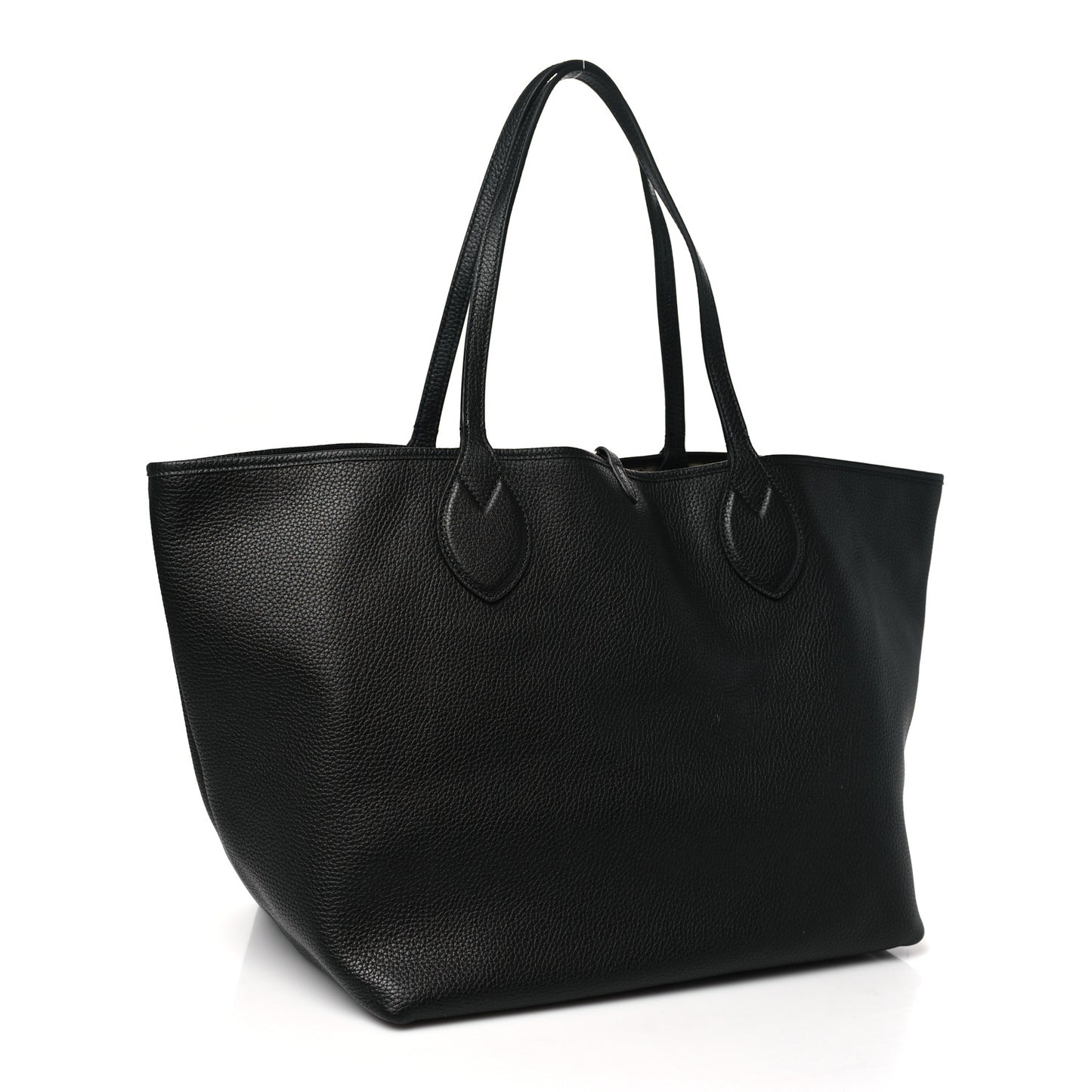 Grained Calfskin Monogram Large Totissima Reversible Tote Black