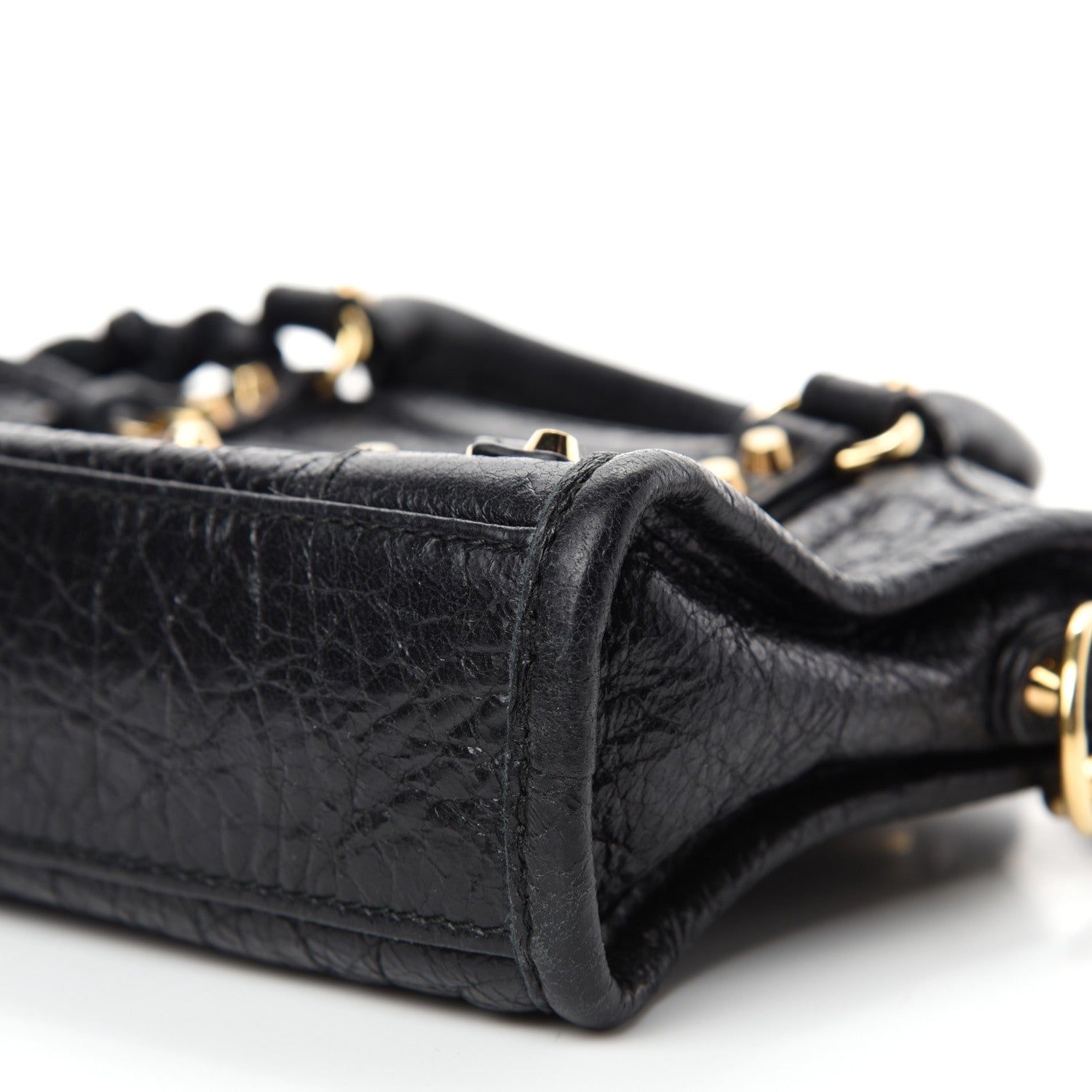 Balenciaga Agneau Classic Gold Hardware Nano City Black 8 of 11