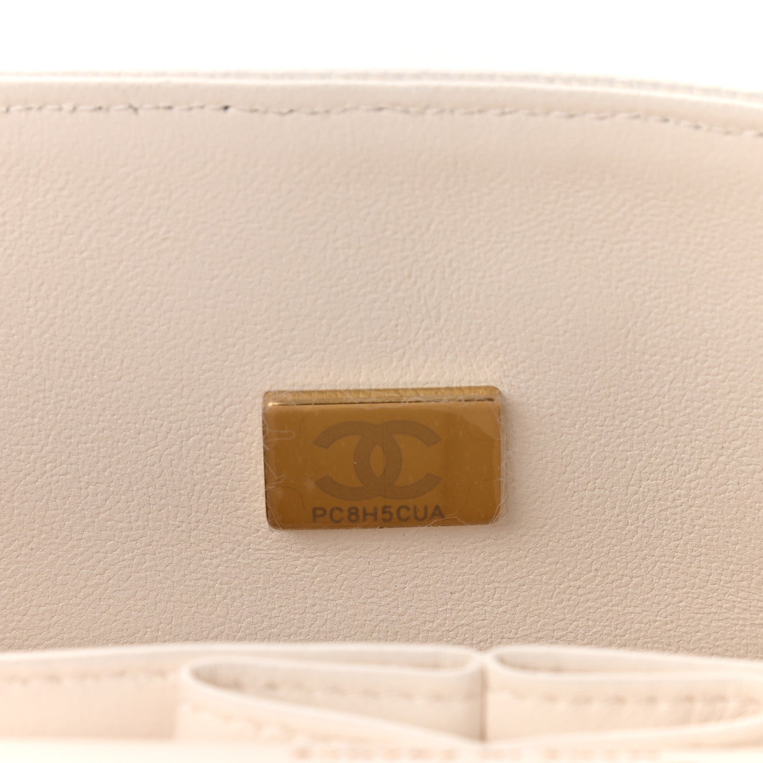 Chanel Caviar Quilted Small Double Flap White 7 of 9