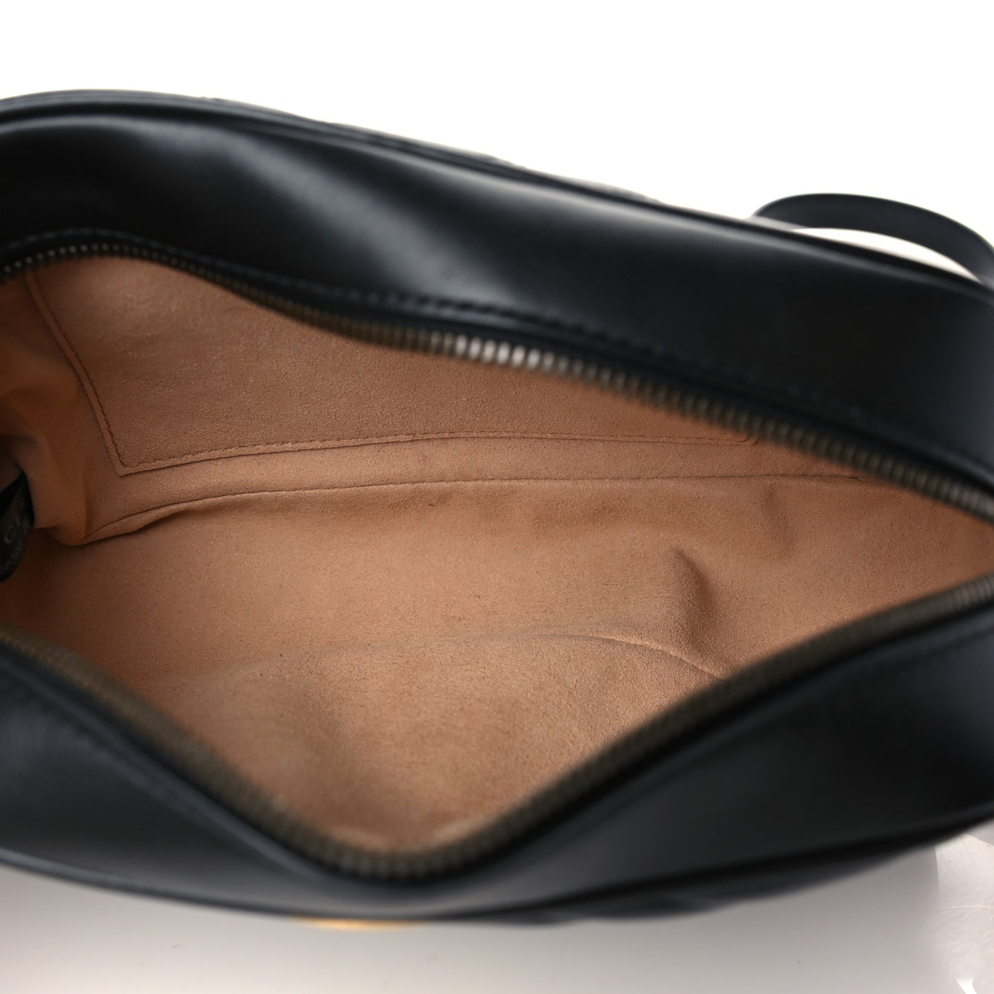 Calfskin Matelasse Small GG Marmont Chain Shoulder Bag Black