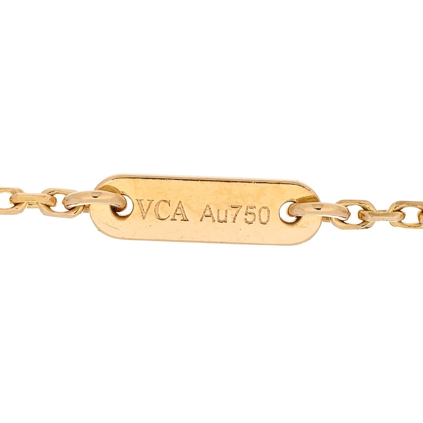 18K Yellow Gold Mother of Pearl Sweet Alhambra Bracelet