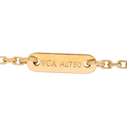 Van Cleef & Arpels 18K Yellow Gold Mother of Pearl Sweet Alhambra Bracelet 3 of 4