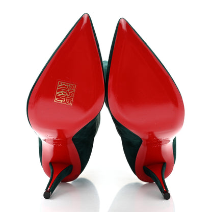 Christian Louboutin Veau Velours Astrilarge 100 Booties 35.5 Green 5 of 8