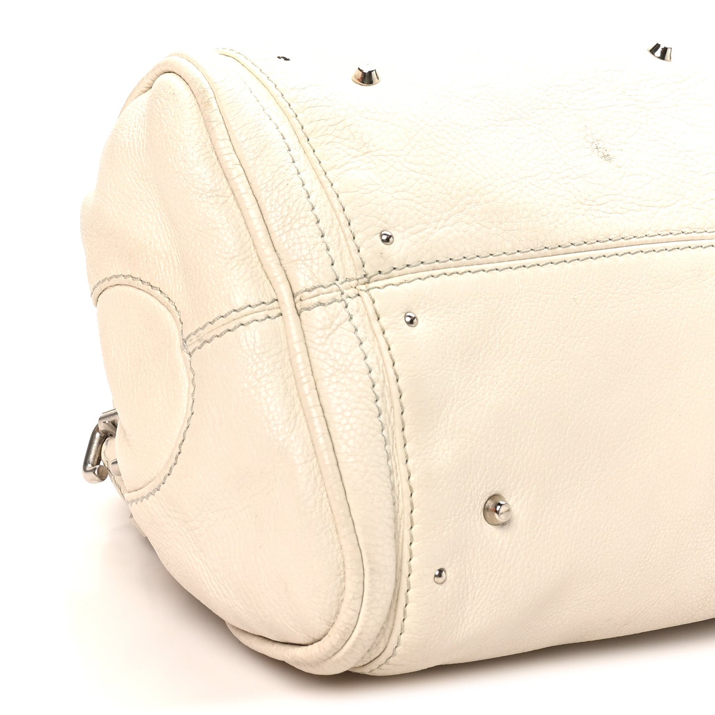 Calfskin Medium Paddington Satchel Ivory