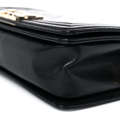 Chanel Caviar Quilted Medium Boy Flap Black 9 of 12