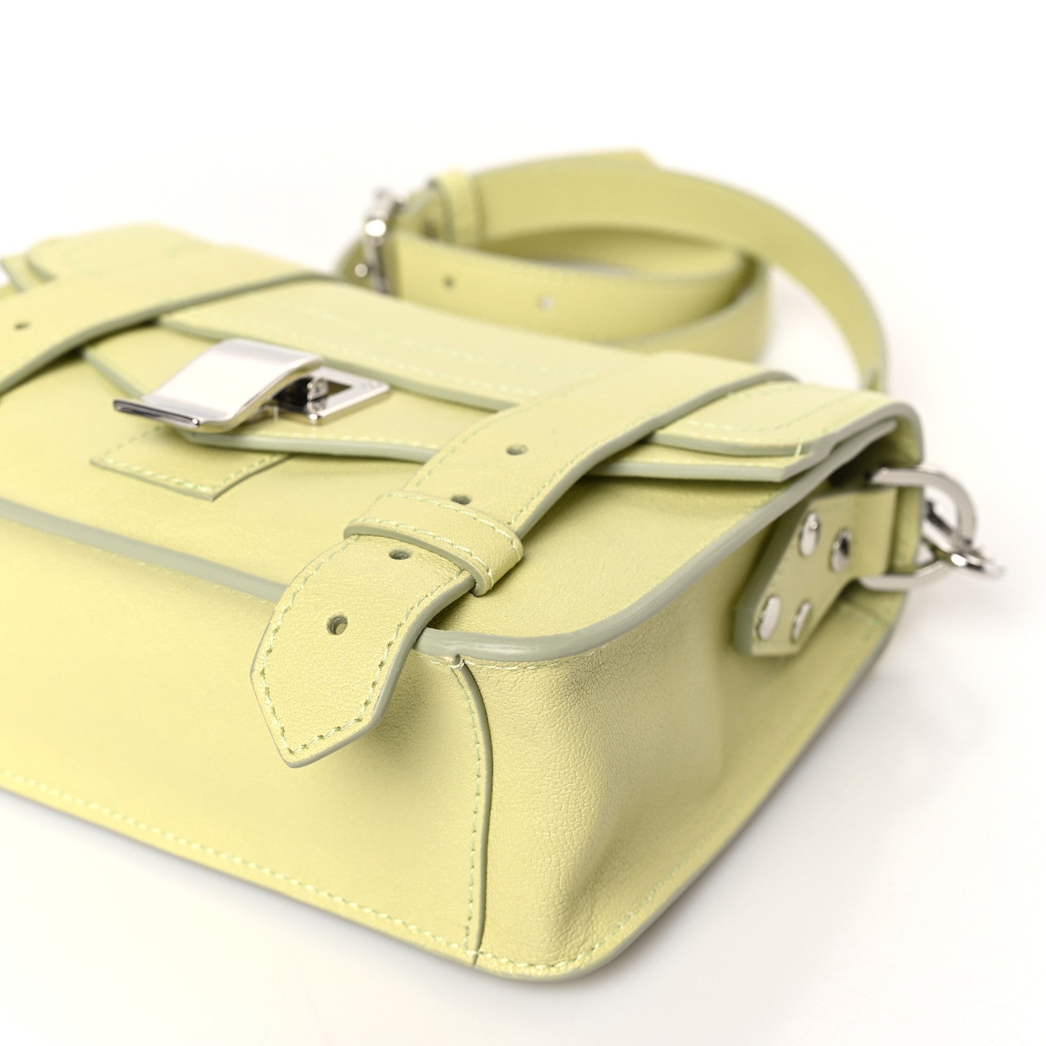 Proenza Schouler Lambskin PS1 Mini Pouch Messenger Banana 8 of 8