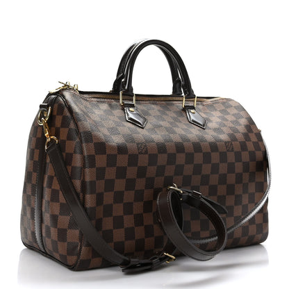 Louis Vuitton Damier Ebene Speedy Bandouliere 35 3 of 11