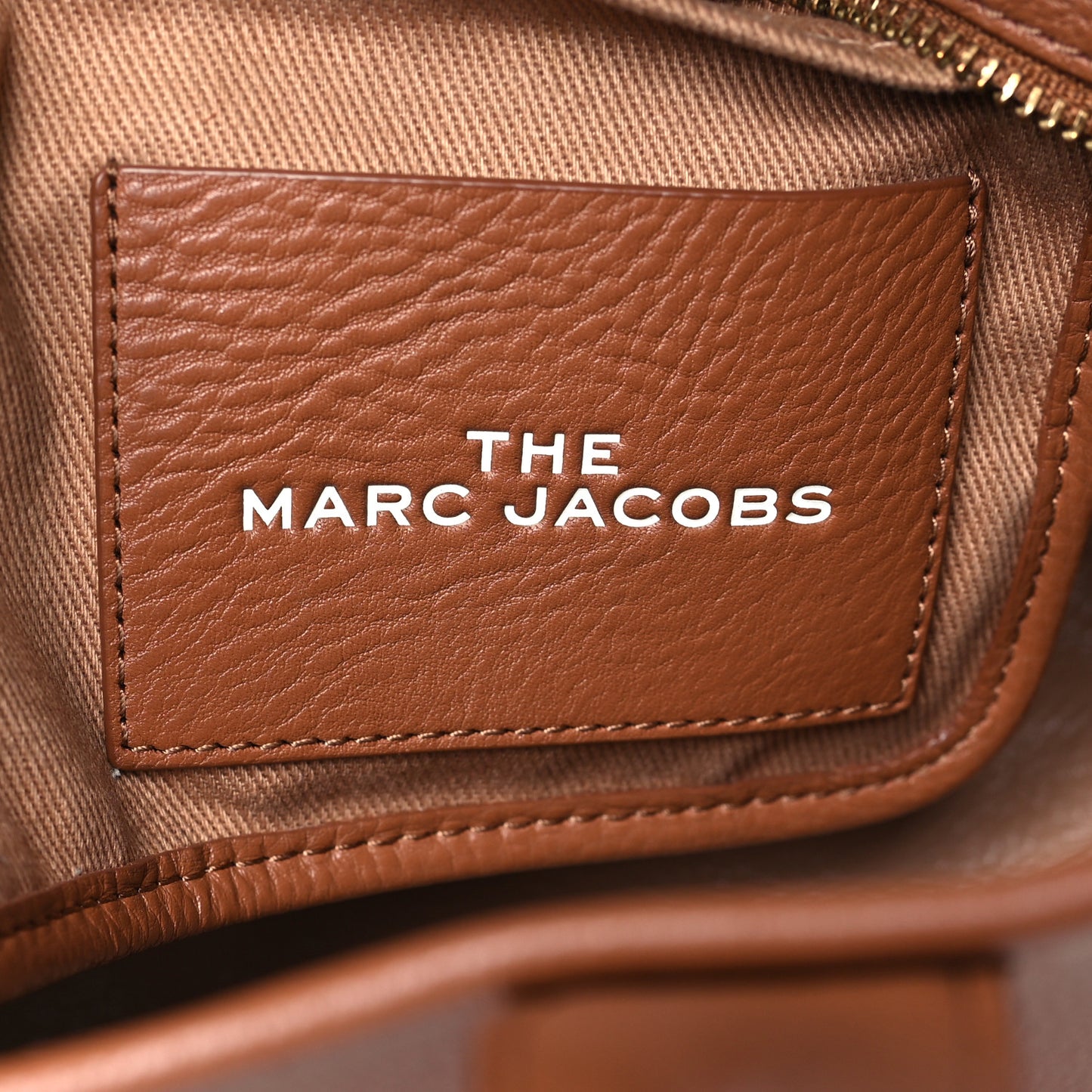 Grained Calfskin Small The Tote Bag Argan Oil