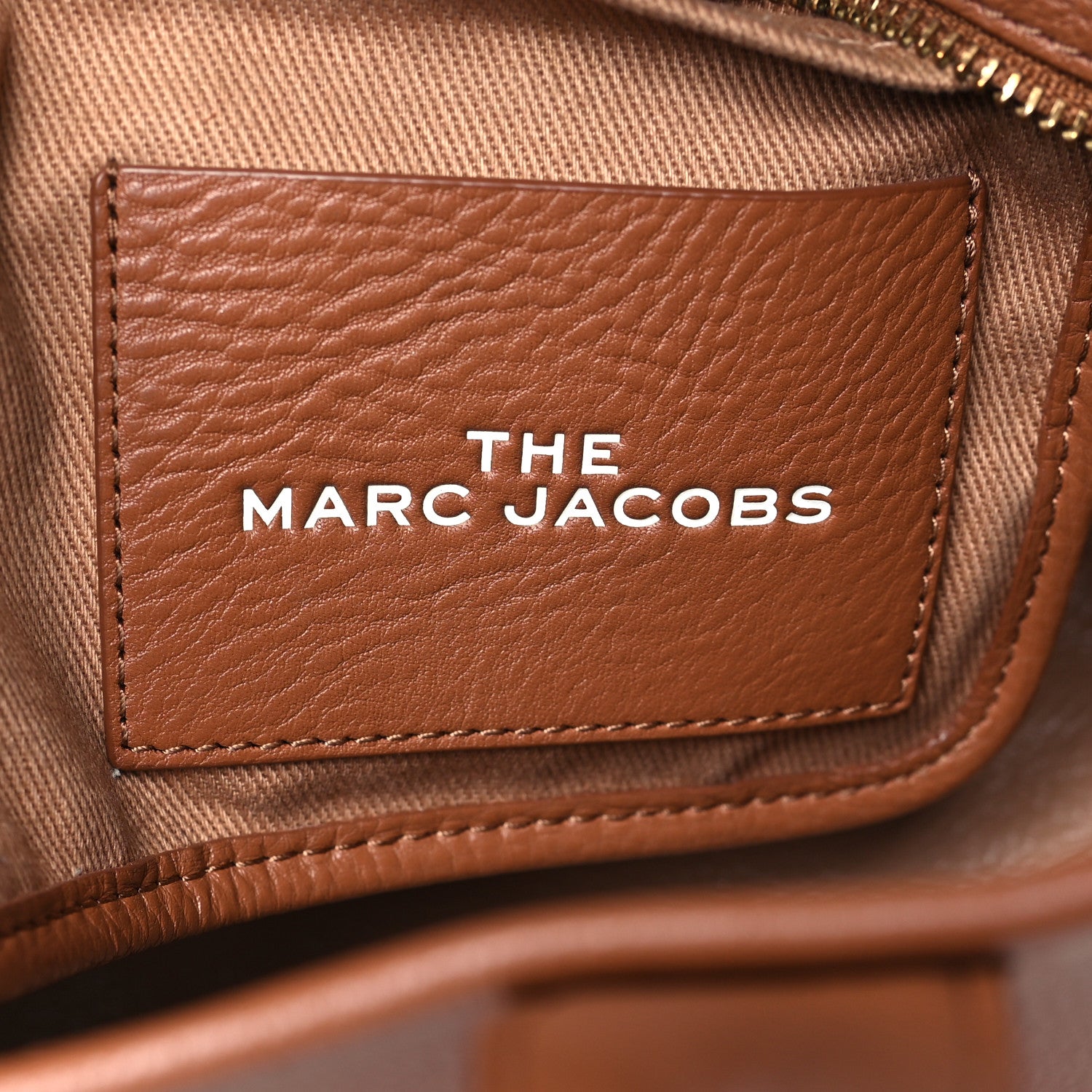Marc Jacobs Grained Calfskin Small The Tote Bag Argan Oil 6 of 10