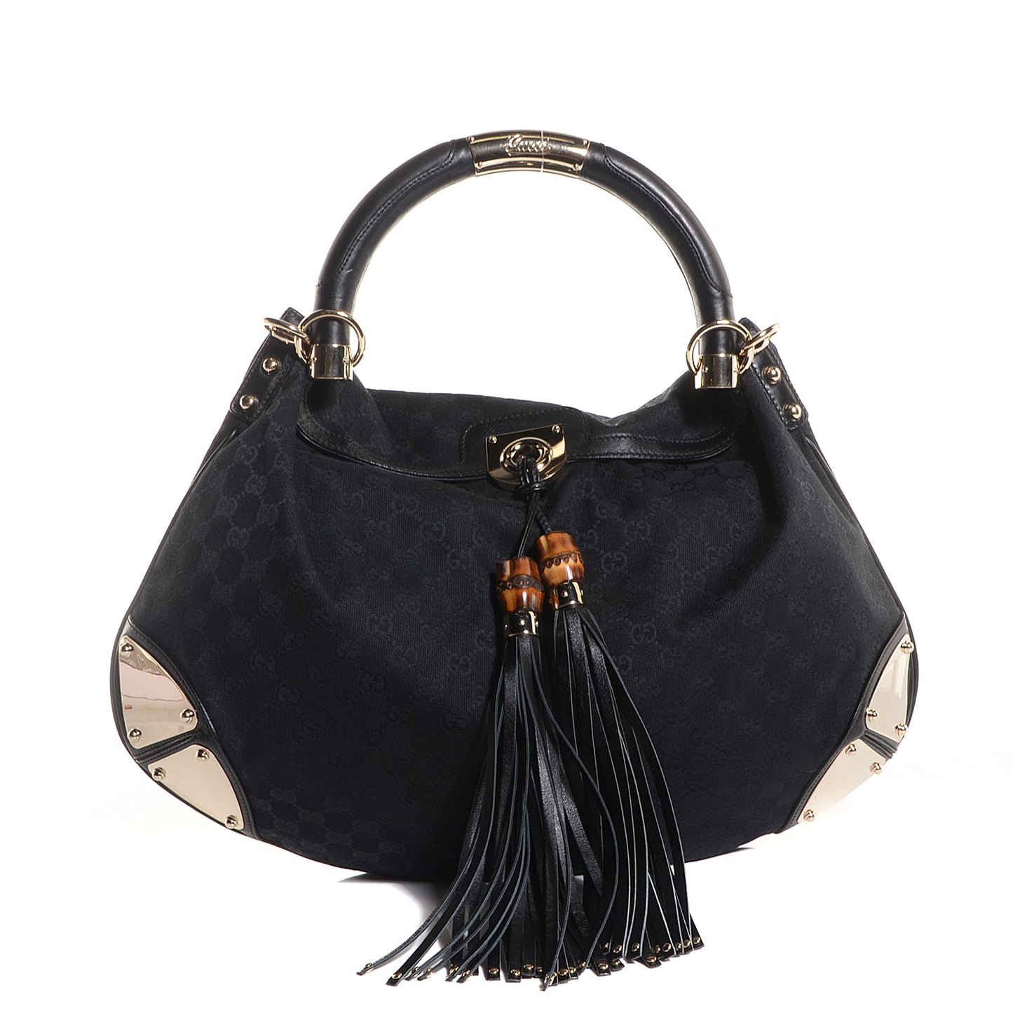 Monogram Large Indy Top Handle Bag Black