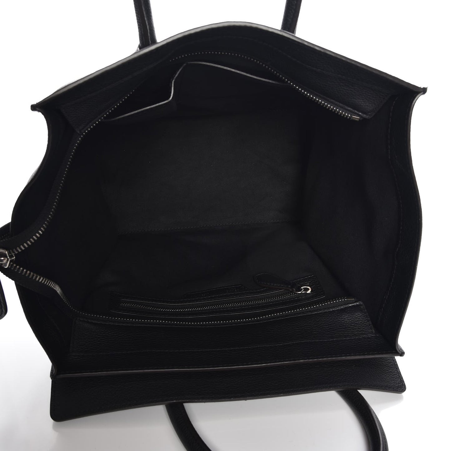 Drummed Calfskin Mini Luggage Black