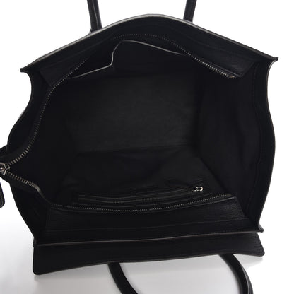 Celine Drummed Calfskin Mini Luggage Black 5 of 7