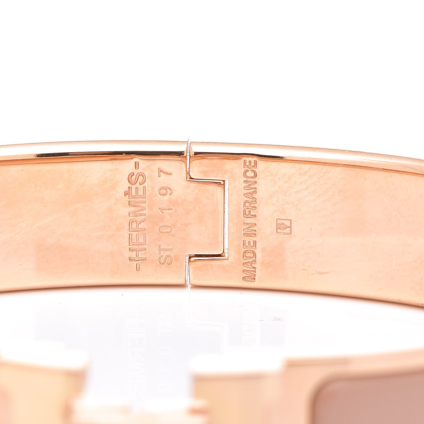 Enamel Narrow Clic Clac H GM Bracelet Makeup