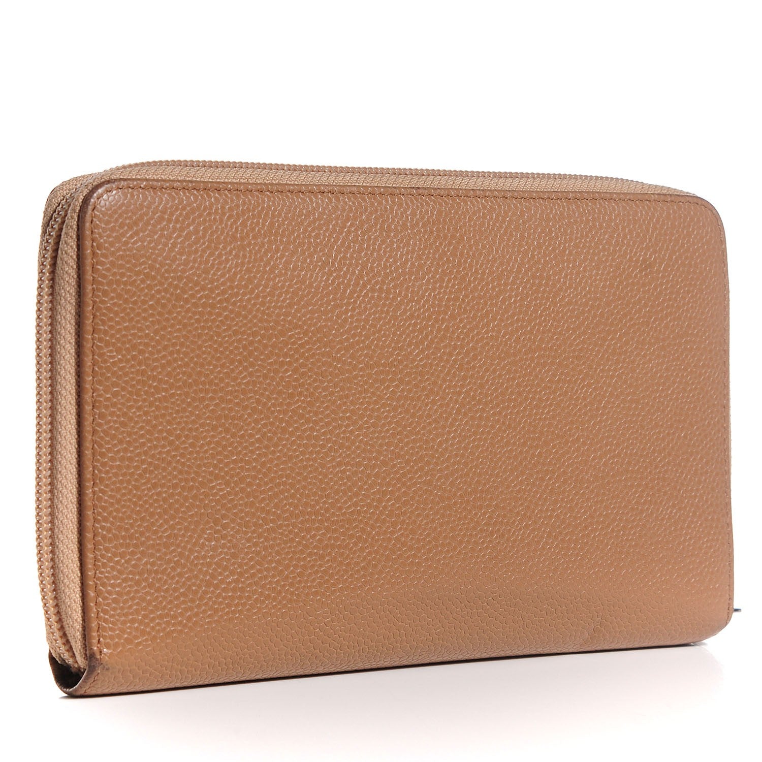 Chanel Caviar Timeless CC Large Zipped Wallet Beige 3 of 8