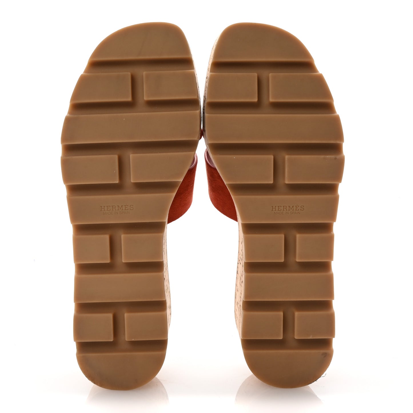 Suede Goatskin Cork Eze 30 Sandals 37 Orange Brulee