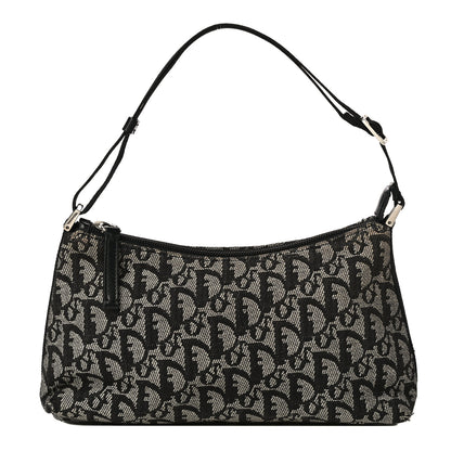 Christian Dior Monogram Shoulder Bag Pochette Black 1 of 11